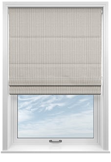 Montierre Stripe, Pale Grey - Twist&Fit Roman Blind